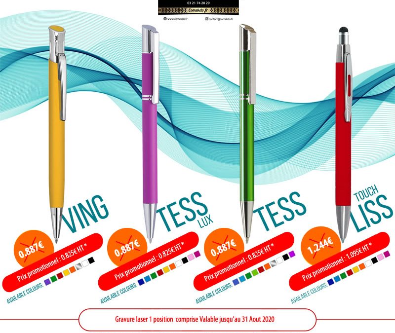 Promotion stylos bille été 2020